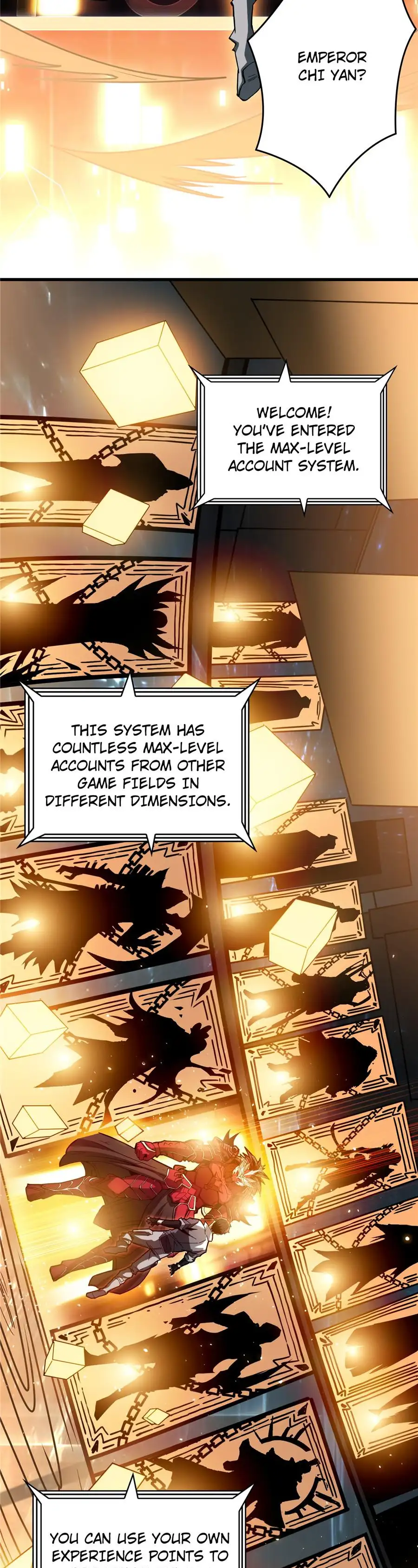 You will have a King account at the beginning - Episode 4 - read scene 8