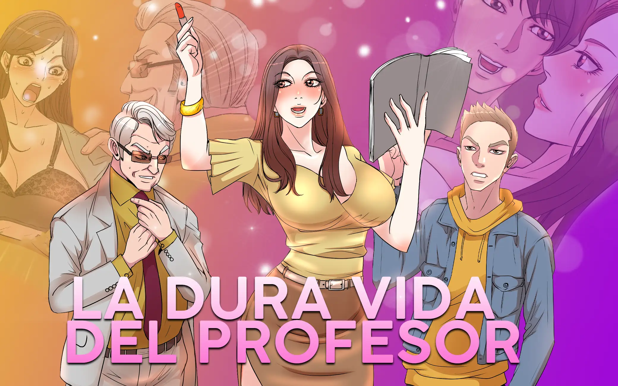 Portada de La Dura Vida del Profesor - Cómic de Romance de Oficina